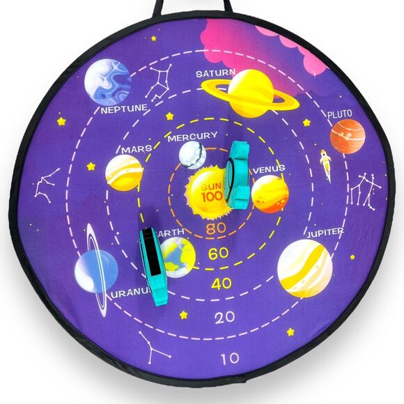 Outer Space Foam Rocket Toss Dart Game Birthday Party Sci-Fi Kids 3+ Galaxy NEW - Picture 9 of 16